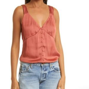 Women’s Kessley Tank Bodysuit by Paige in Muted Clay NWOT Size M